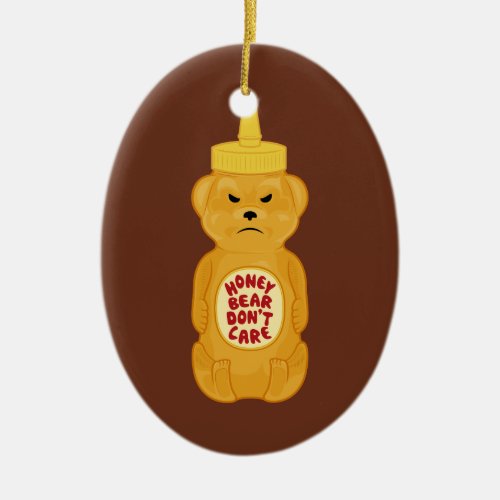 Honey Bear Ceramic Ornament