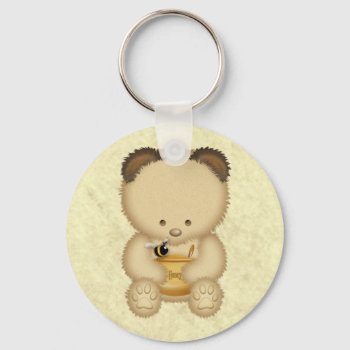 Honey Bear Keychain by Specialeetees at Zazzle