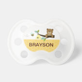 Honey Bear Personalized Baby Pacifier (Front)