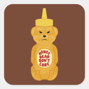 Honey Bear Square Sticker