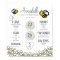Honey Bee1st Birthday Milestone White Poster
