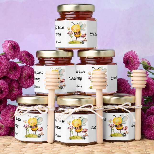 Honey Bee 1 Honey Jar Favors (Insitu)