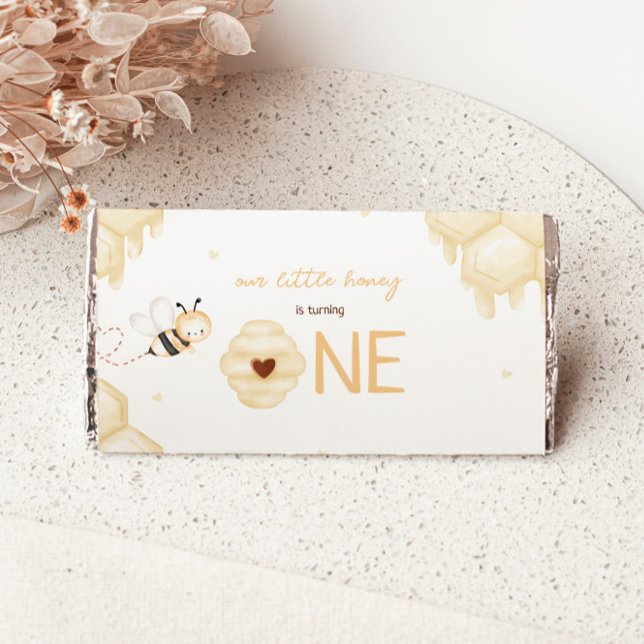 Honey Bee 1st Birthday  Hershey Bar Favors (Creator Uploaded)
