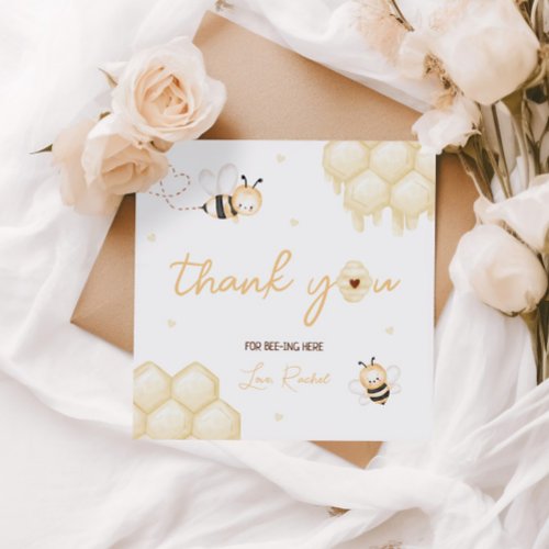 Honey Bee 1st Birthday  Square Sticker