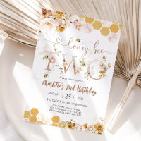 Honey Bee 2nd Birthday Invitation