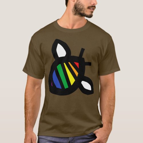 Honey Bee Abstract for Pride Month T_Shirt