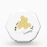 Honey Bee Acrylic Award<br><div class="desc">Feel the sweetness by nature! Designs by embroidery patterns.</div>