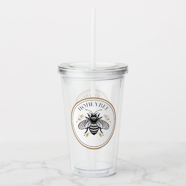 Honey Bee Acrylic Tumbler (Front)