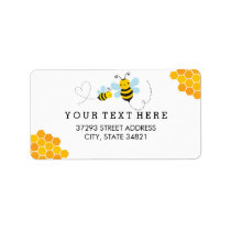 Honey Bee Address Label