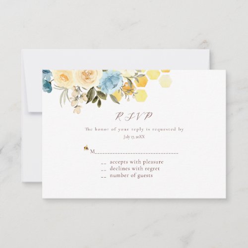 Honey Bee and Floral Response Cards