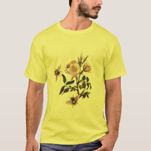HONEY BEE AND WILD ROSES ,BEEKEEPER T-Shirt