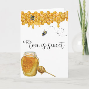 Honey Bee Anniversary Love is Sweet Card