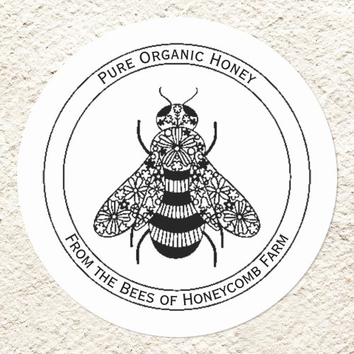 Honey Bee Apiary Classic Round Sticker
