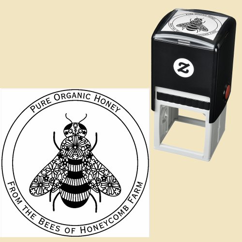 Honey Bee Apiary Self_inking Stamp
