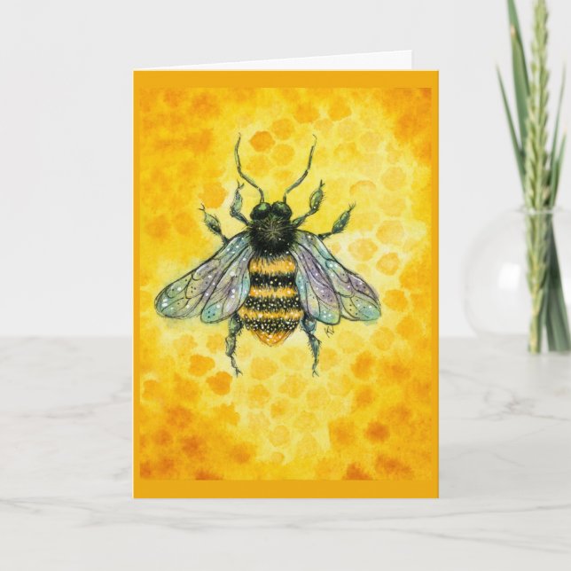 Honey Bee Apiculture card (Front)