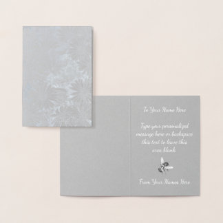 Honey Bee Art Card Wildflower Custom Greeting Card