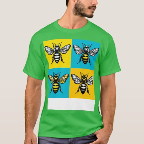 Honey Bee Art Cool Insect T_Shirt