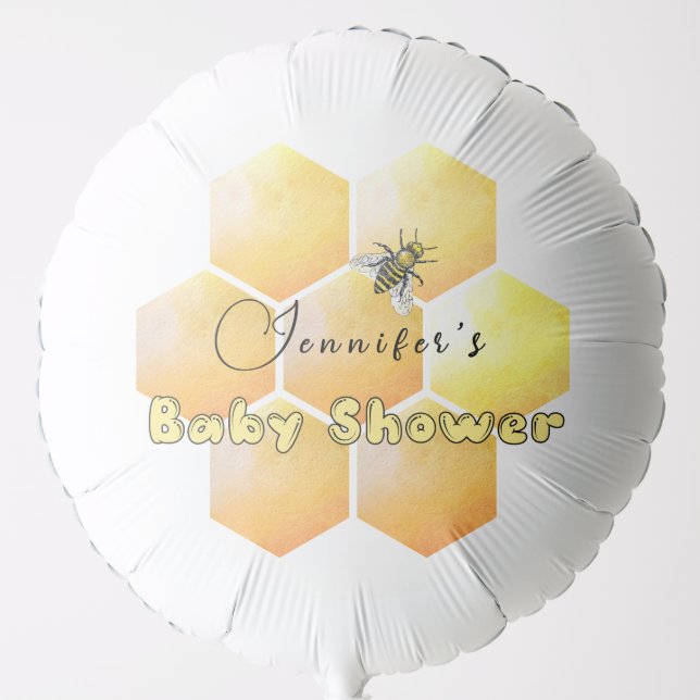 Honey Bee Baby Shower Balloon (Front)
