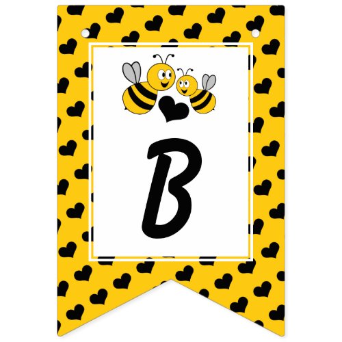 Honey Bee Baby Shower Bunting Flags