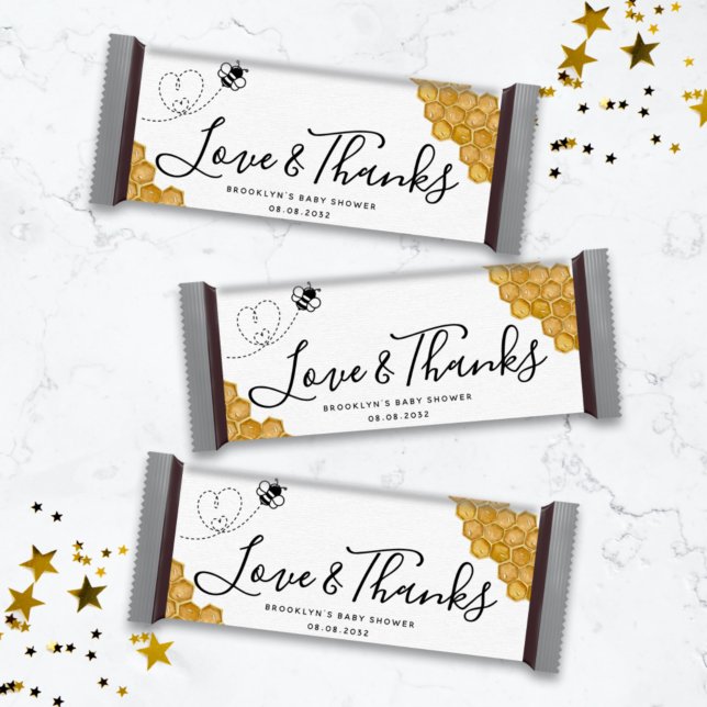 Honey Bee Baby Shower Candy Bar Wrapper (Creator Uploaded)