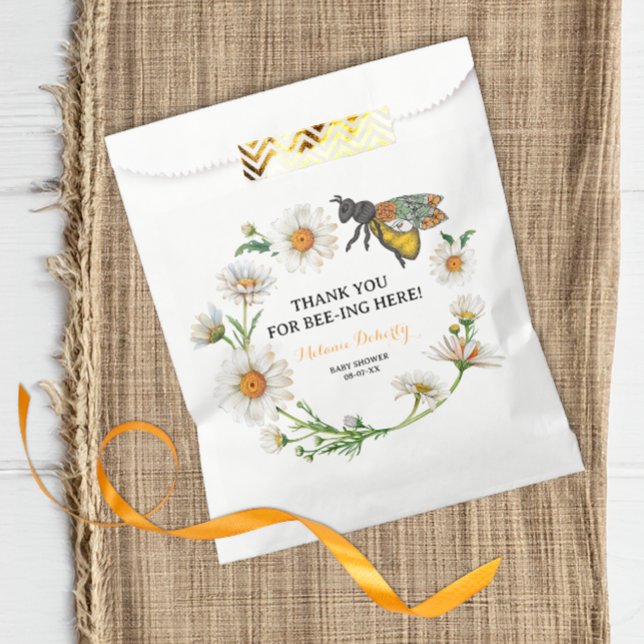 Honey Bee Baby Shower Favor Bag | Thank You Honeyc (BEE - Baby Shower Favor Bag)