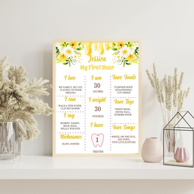 Honey bee baby shower foam board (Creator Uploaded)