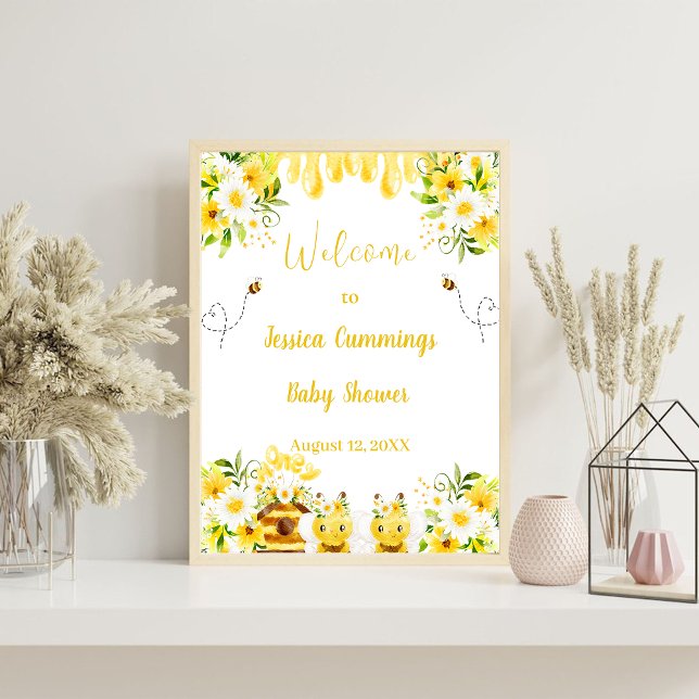 Honey Bee Baby Shower Foam Board (Creator Uploaded)