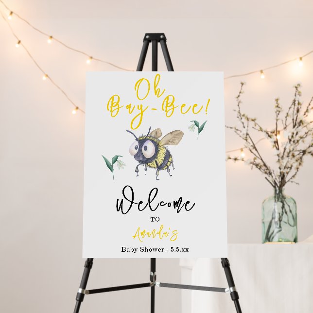 Honey Bee Baby Shower Foam Board (In Situ (Stand))