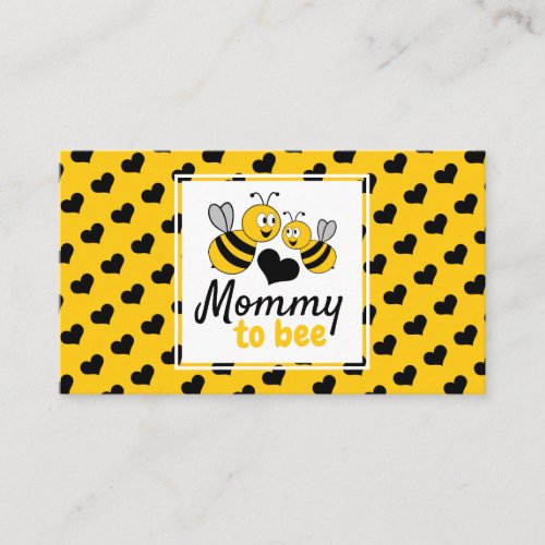 Honey Bee Baby Shower Gift Registry Enclosure Card