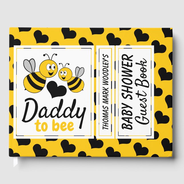 Honey Bee, Baby Shower Guest Book (Front)