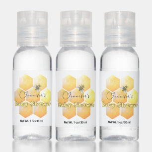 Honey Bee Baby Shower Hand Sanitizer