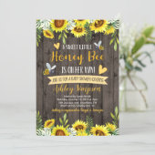 Honey Bee Baby Shower Invitation (Standing Front)