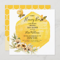 Honey Bee Baby Shower Invitation