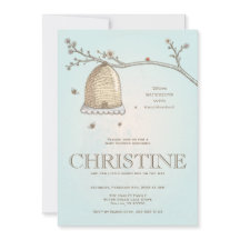 Honey Bee Baby Shower Invitation