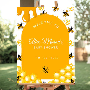 Honey Bee Baby Shower Mommy Bee Welcome Poster
