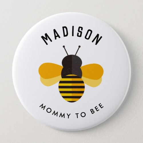 Honey Bee Baby Shower Mommy To Bee  Button