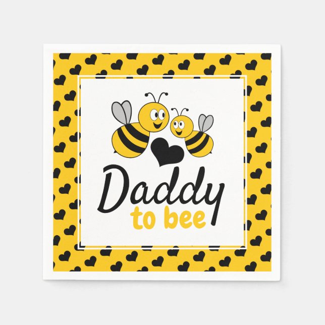 Honey Bee, Baby Shower Napkins (Front)
