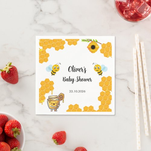 Honey Bee Baby Shower Napkins