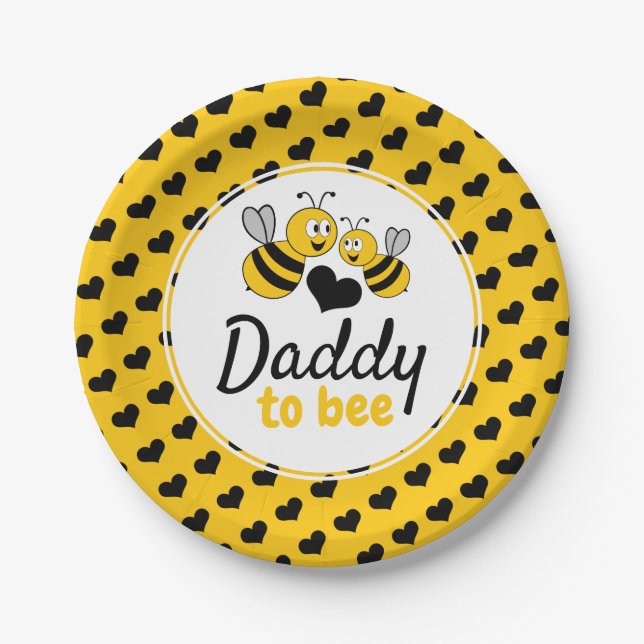 Honey Bee, Baby Shower Paper Plates (Front)