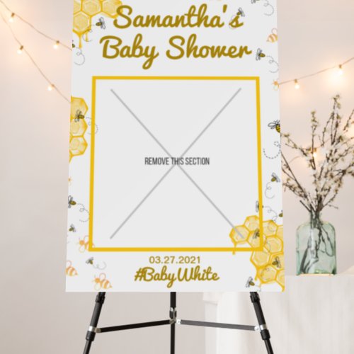 Honey Bee Baby Shower Photo Booth Frame Poster