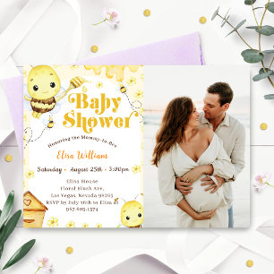 Honey Bee Baby Shower Photo Invitation