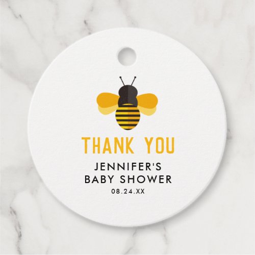 Honey Bee Baby Shower Thank You Favor Favor Tags