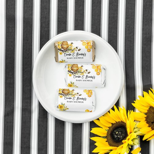 Honey bee baby shower thank you favors template
