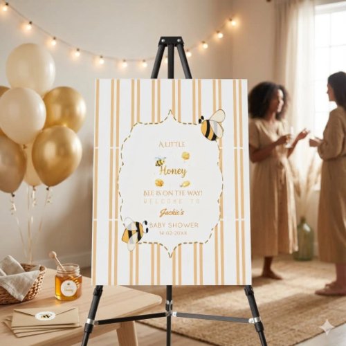 Honey Bee Baby Shower Welcome Sign