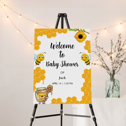 Honey Bee Baby Shower Welcome Sign