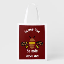 Honey Bee Bag - make amelia - dark red color