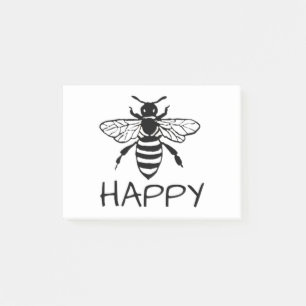Honey Bee/ Be Happy Post-it Notes