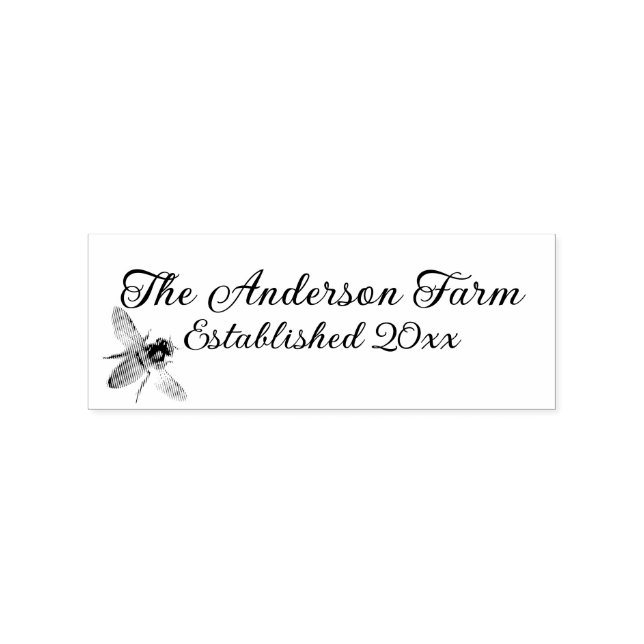 Honey Bee be kind  Rubber Stamp (Imprint)