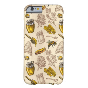 Honey Bee Beehive Golden Yellow Vintage Organic Barely There iPhone 6 Case