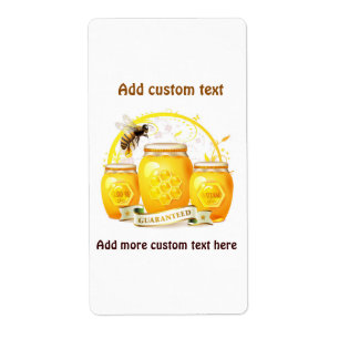 Honey Bee Beekeeper Apairist Custom Label